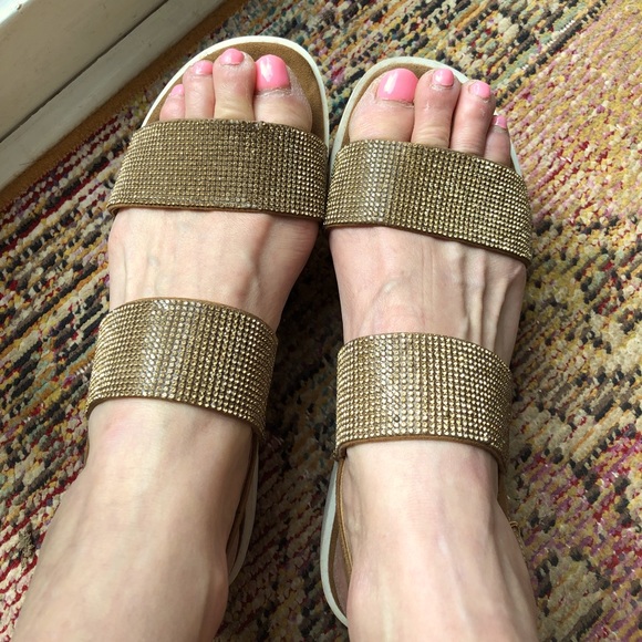 Aldo sandals. Hardly worn. A few stones missing. See pics. - Picture 1 of 8